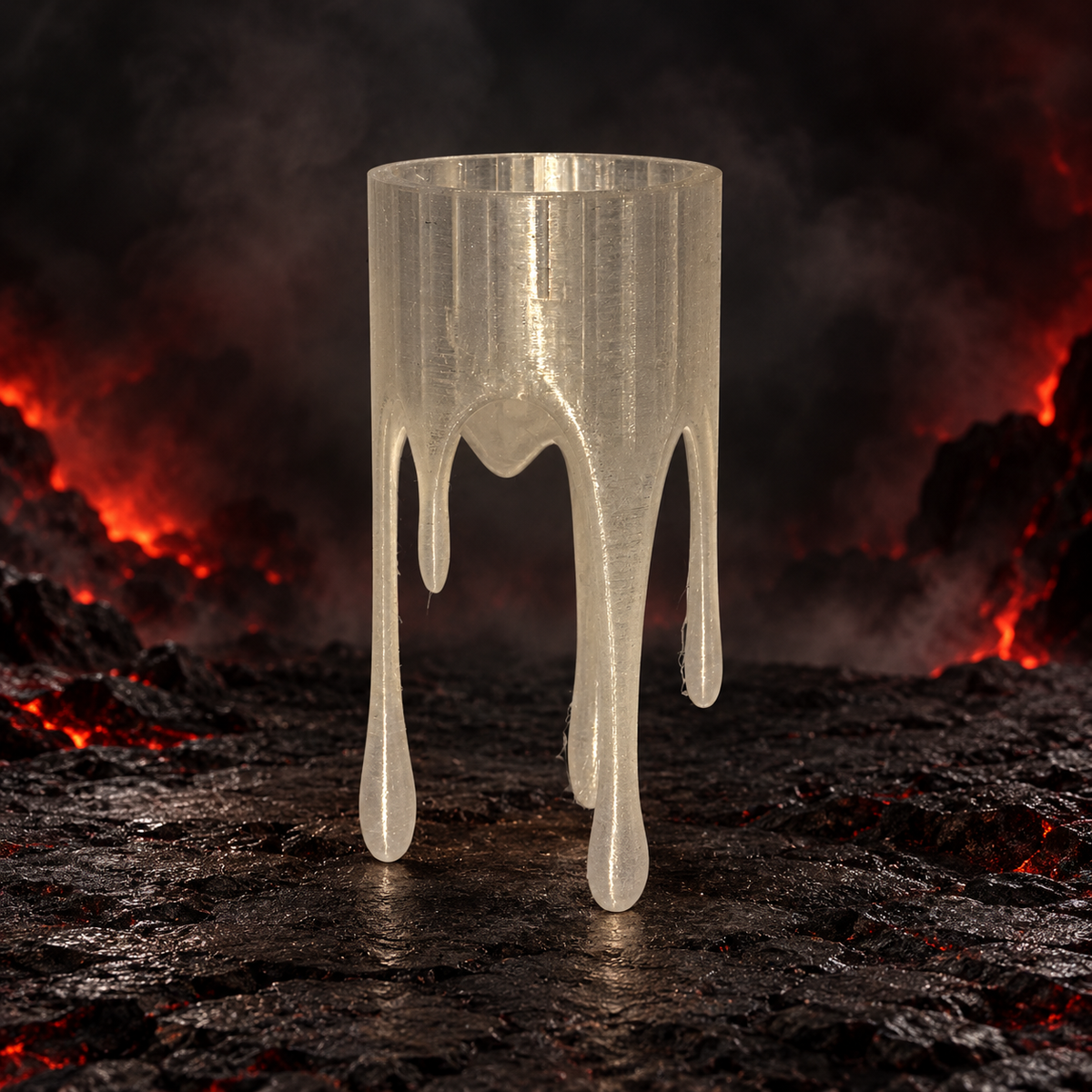 Suspended Flame – Floating Drip LED Tealight Holder