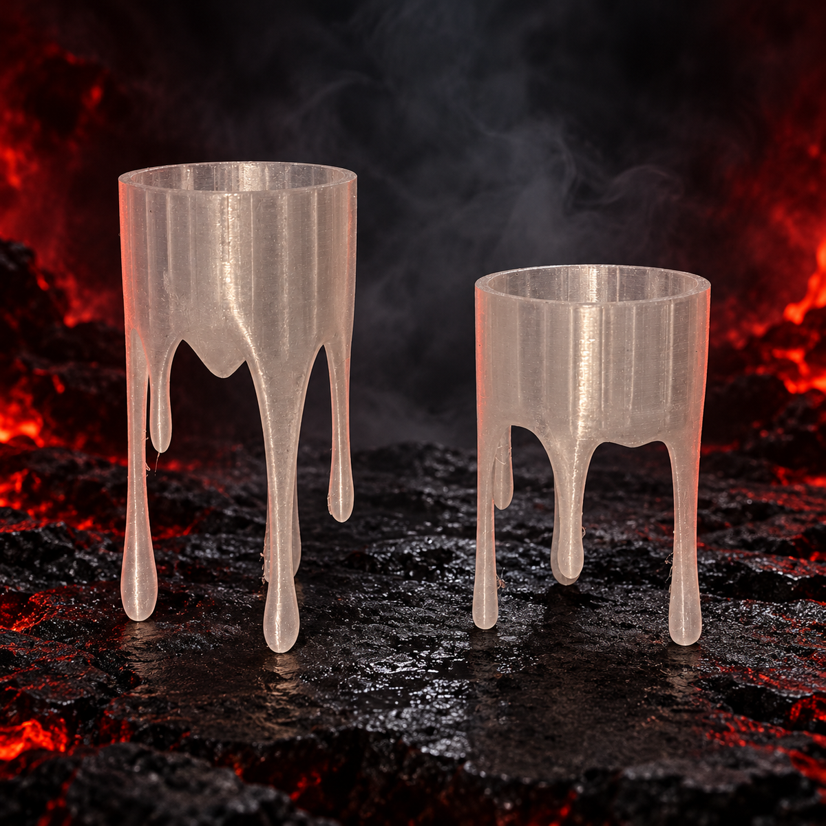 Suspended Flame – Floating Drip LED Tealight Holder